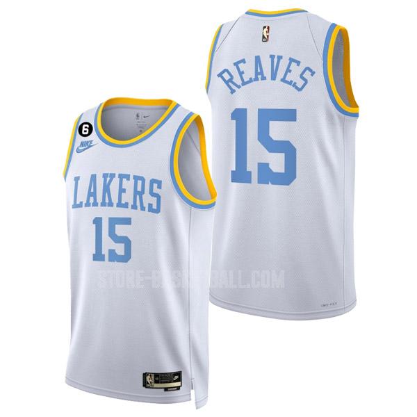 2022-23 los angeles lakers austin reaves 15 white classic edition men's replica jersey