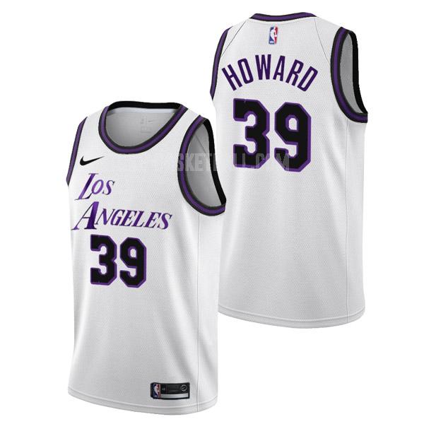 2022-23 los angeles lakers dwight howard 39 white city edition men's replica jersey