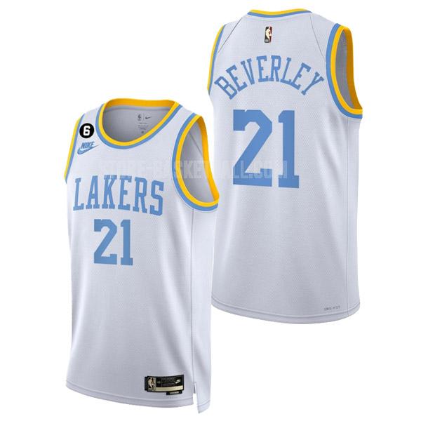 2022-23 los angeles lakers patrick beverley 21 white classic edition men's replica jersey