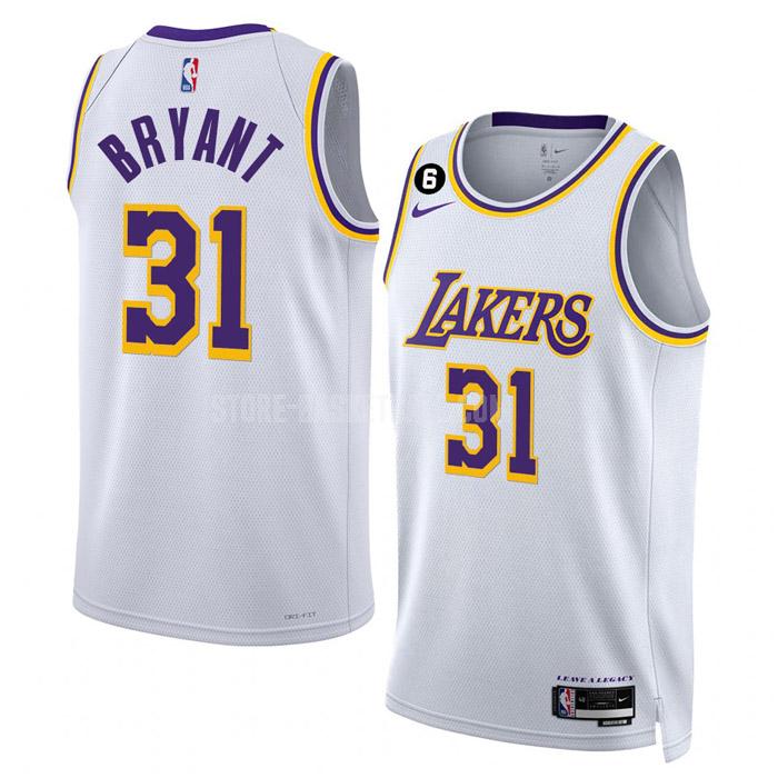 2022-23 los angeles lakers thomas bryant 31 white association edition men's replica jersey