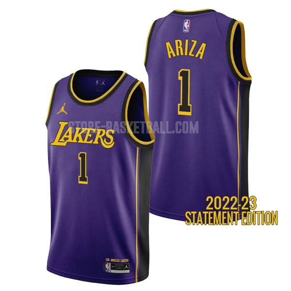 2022-23 los angeles lakers trevor ariza 1 purple statement edition men's replica jersey