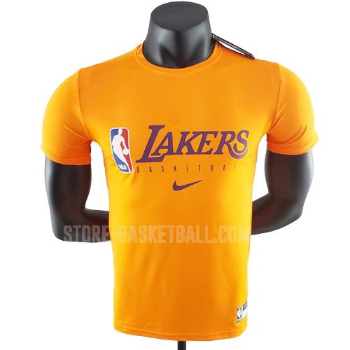 2022-23 los angeles lakers yellow 22822a17 men's basketball t-shirt