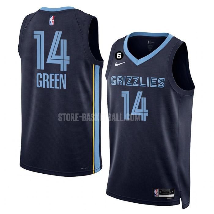 2022-23 memphis grizzlies danny green 14 navy icon edition men's replica jersey