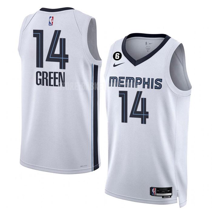 2022-23 memphis grizzlies danny green 14 white association edition men's replica jersey
