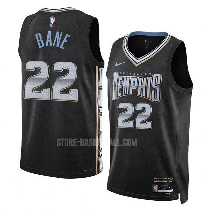 2022-23 memphis grizzlies desmond bane 22 black city edition men's replica jersey