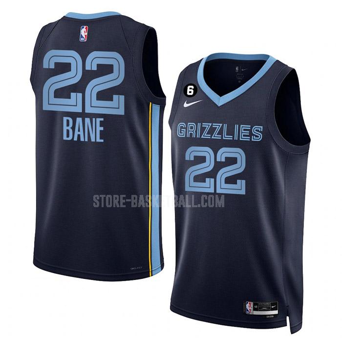 2022-23 memphis grizzlies desmond bane 22 navy icon edition men's replica jersey