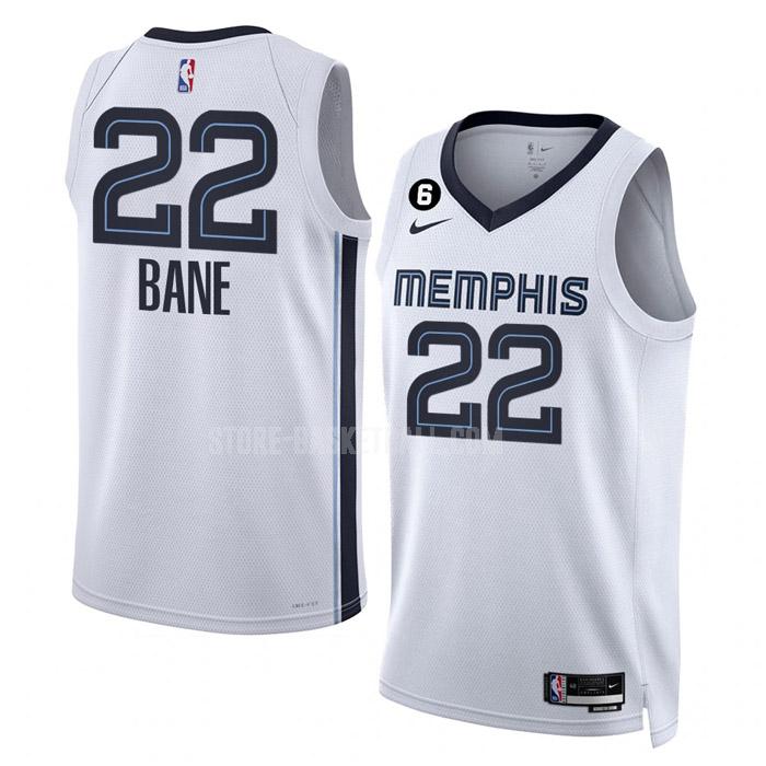 2022-23 memphis grizzlies desmond bane 22 white association edition men's replica jersey