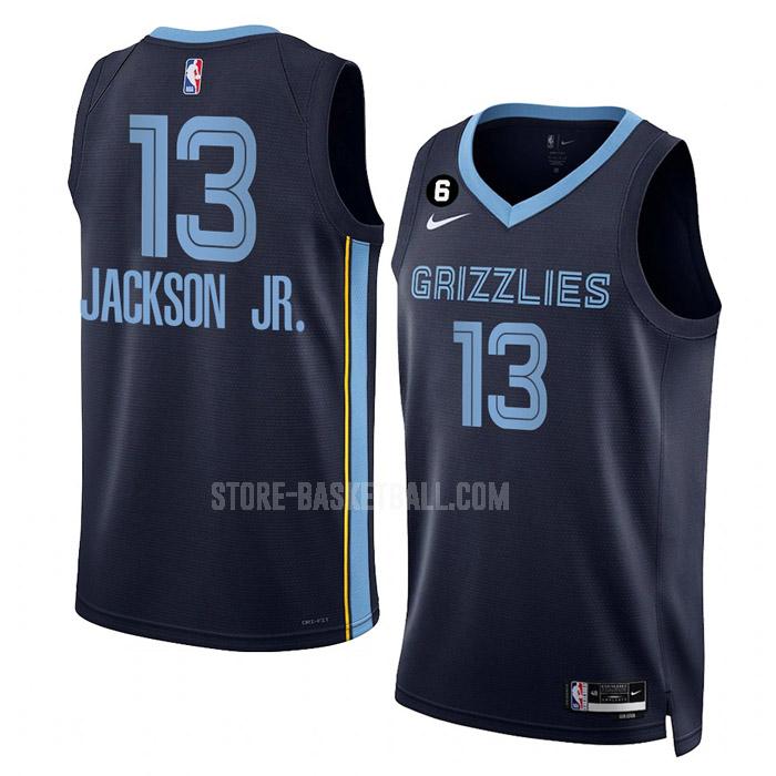 2022-23 memphis grizzlies jaren jackson jr 13 navy icon edition men's replica jersey