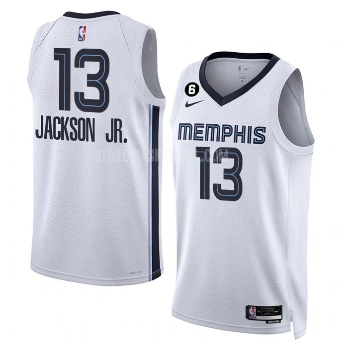 2022-23 memphis grizzlies jaren jackson jr 13 white association edition men's replica jersey