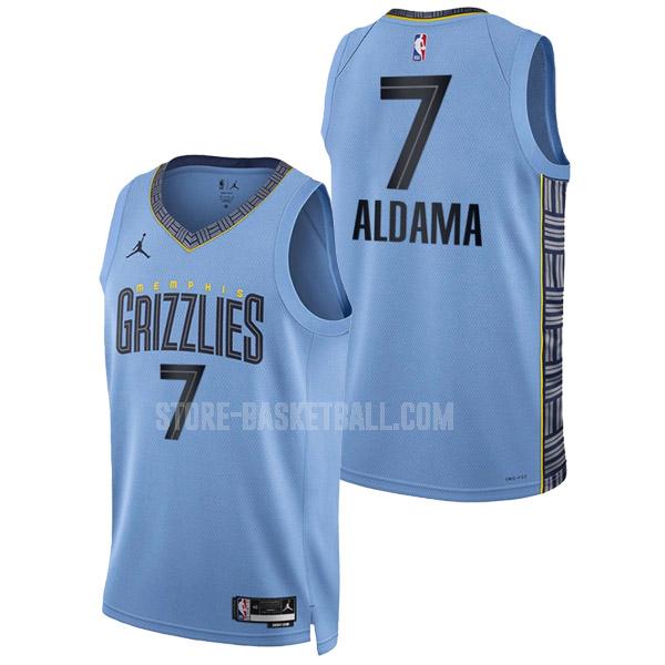 2022-23 memphis grizzlies santi aldama 7 blue statement edition men's replica jersey