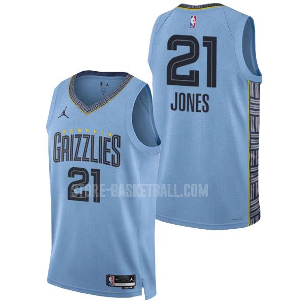 2022-23 memphis grizzlies tyus jones 21 blue statement edition men's replica jersey