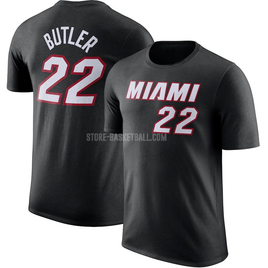 2022-23 miami heat jimmy butler 22 black men's t-shirt