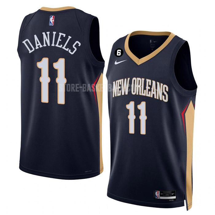 2022-23 new orleans pelicans dyson daniels 11 navy icon edition men's replica jersey
