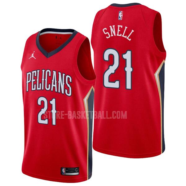 2022-23 new orleans pelicans tony snell 21 red statement edition men's replica jersey