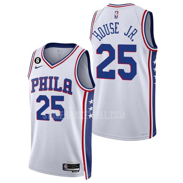 2022-23 philadelphia 76ers danuel house jr 25 white association edition men's replica jersey
