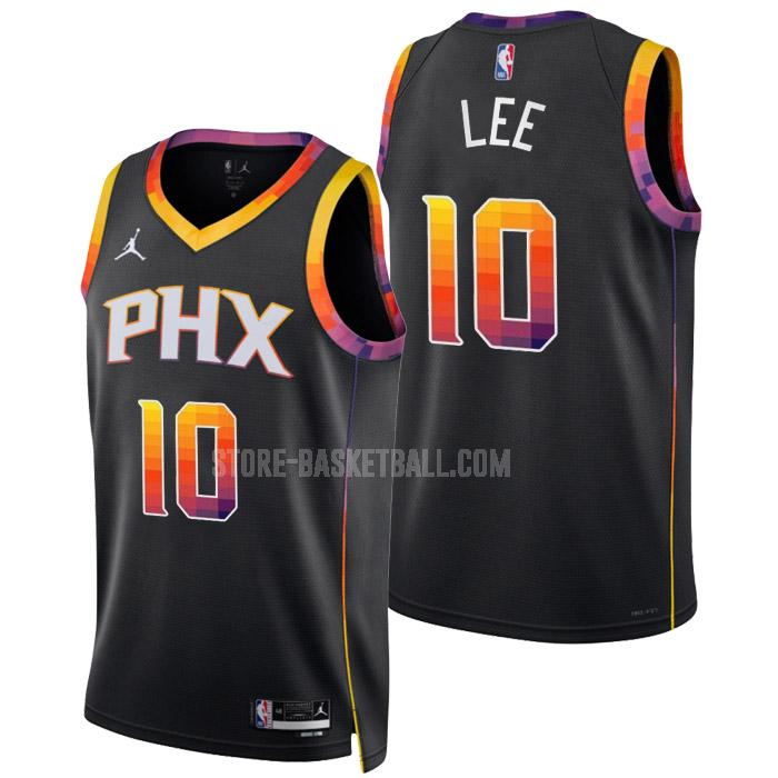 2022-23 phoenix suns damion lee 10 black statement edition men's replica jersey