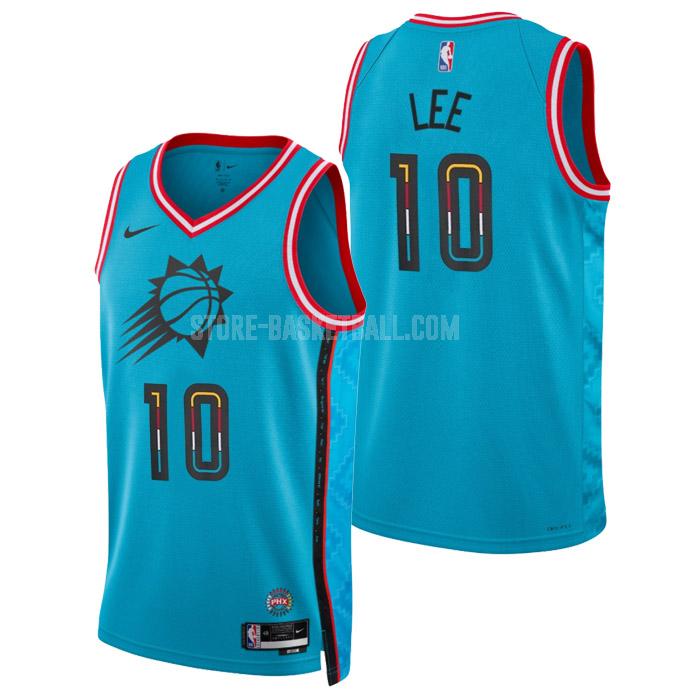 2022-23 phoenix suns damion lee 10 turquoise city edition men's replica jersey
