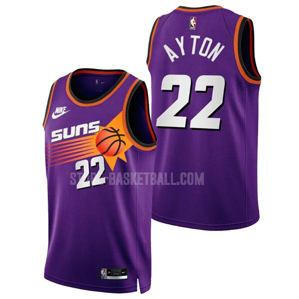 2022-23 phoenix suns deandre ayton 22 purple classic edition men's replica jersey