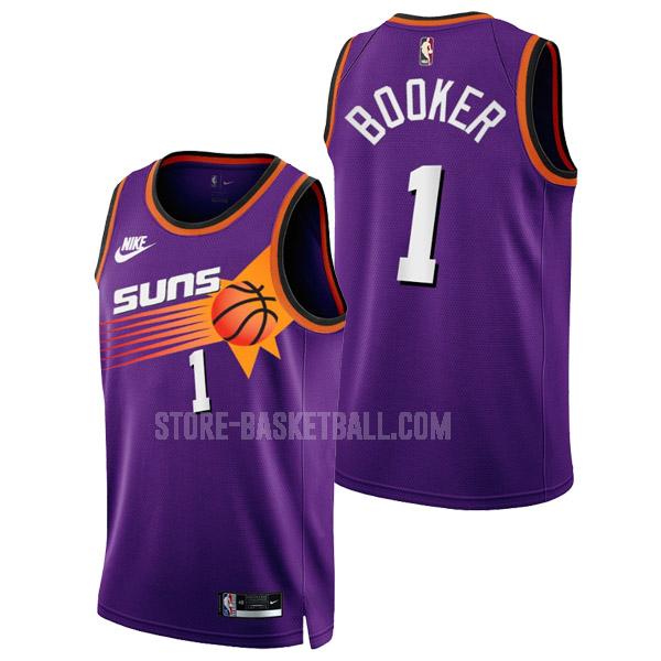 2022-23 phoenix suns devin booker 1 purple classic edition men's replica jersey