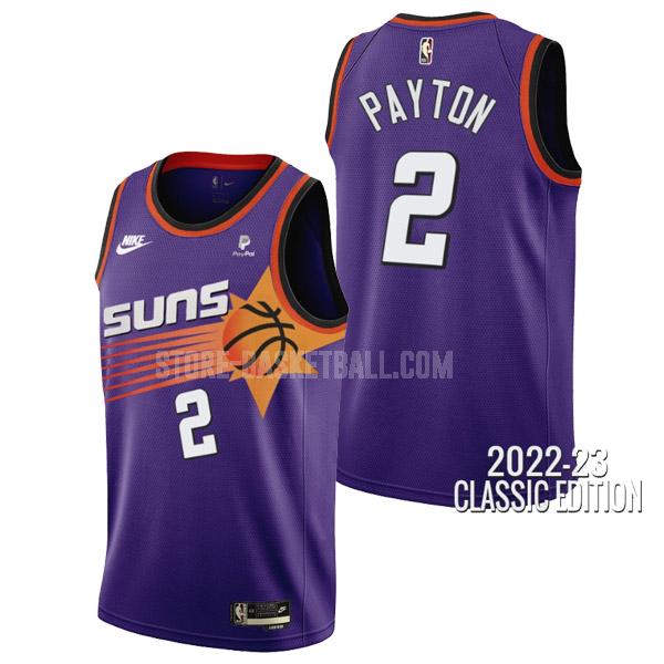 2022-23 phoenix suns elfrid payton 2 purple classic edition men's replica jersey