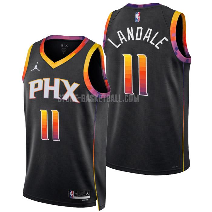 2022-23 phoenix suns jock landale 11 black statement edition men's replica jersey