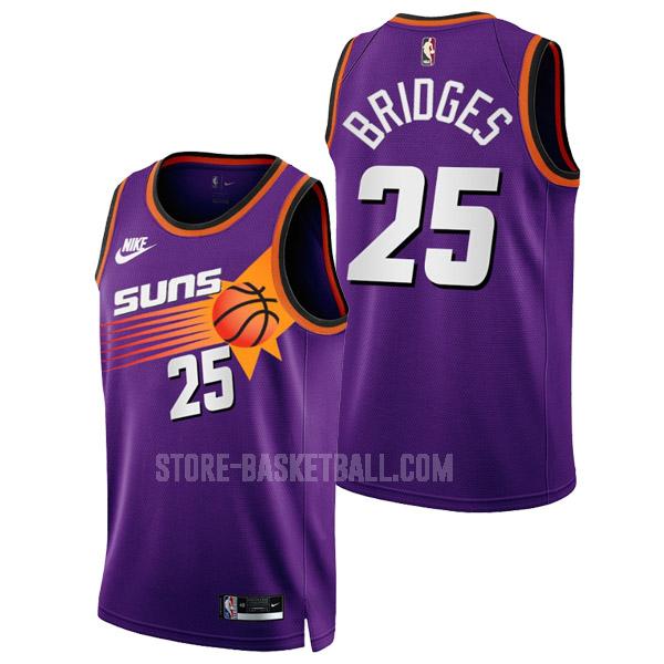 2022-23 phoenix suns mikal bridges 25 purple classic edition men's replica jersey