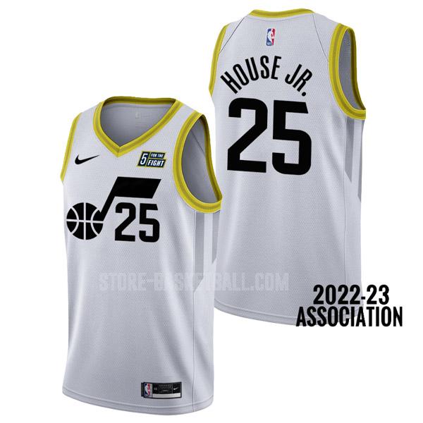 2022-23 utah jazz danuel house jr. 25 white association edition men's replica jersey