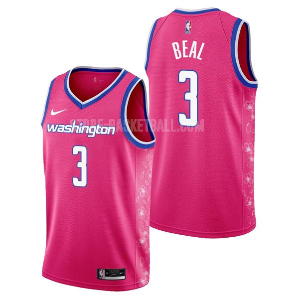 2022-23 washington wizards bradley beal 3 pink cherry blossom city edition men's replica jersey