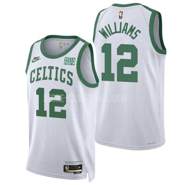 2022 boston celtics grant williams 12 white classic edition men's replica jersey