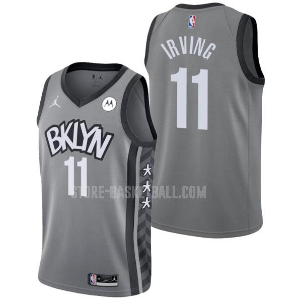2022 brooklyn nets kyrie irving 11 gray statement edition men's replica jersey