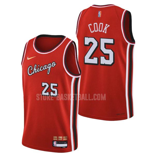 2022 chicago bulls tyler cook 25 red 75th anniversary city edition men's replica jersey