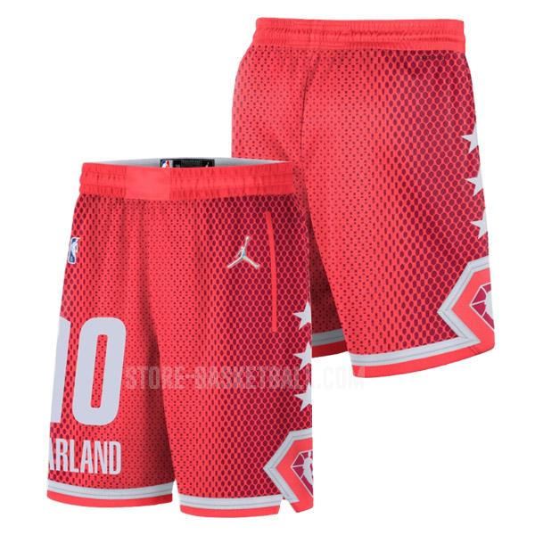 2022 darius garland 10 red nba all-star men's shorts