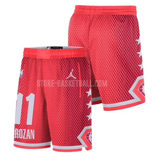 2022 demar derozan 11 red nba all-star men's shorts