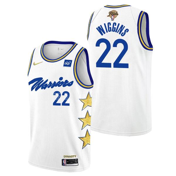 2022 golden state warriors andrew wiggins 22 white championship earned edition men's replica jersey