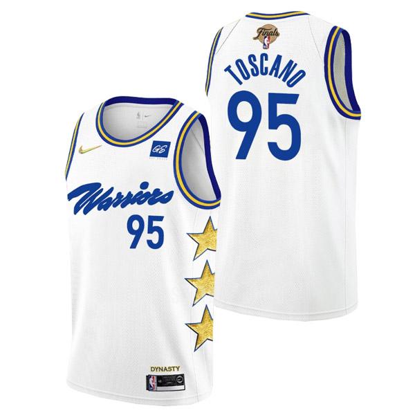 2022 golden state warriors juan toscano-anderson 95 white championship earned edition men's replica jersey