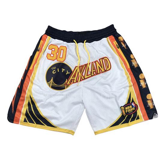 2022 golden state warriors stephen curry white 4 champion shorts