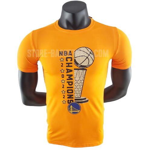 2022 golden state warriors yellow 22822a13 champions men's basketball t-shirt