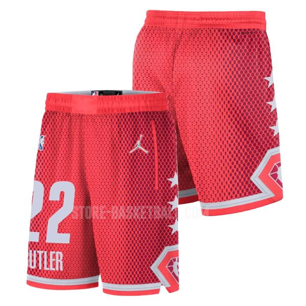 2022 jimmy butler 22 red nba all-star men's shorts