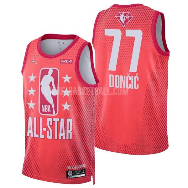 2022 luka doncic 77 red nba all-star men's replica jersey