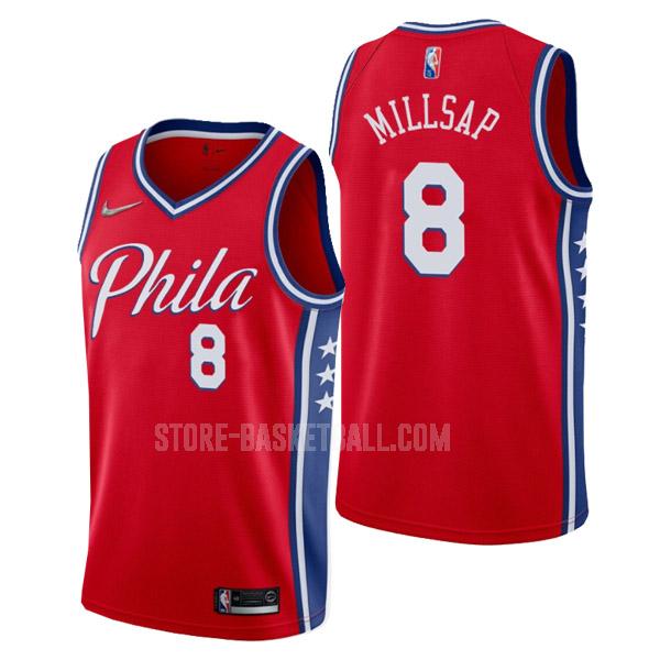 2022 philadelphia 76ers paul millsap 8 red statement edition men's replica jersey