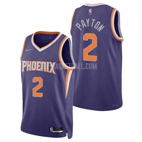 2022 phoenix suns elfrid payton 2 purple 75th anniversary icon men's replica jersey