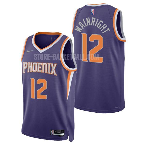 2022 phoenix suns ishmail wainright 12 purple 75th anniversary icon men's replica jersey