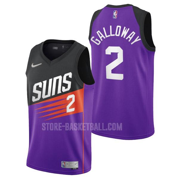 2022 phoenix suns langston galloway 2 purple earned edition men's replica jersey