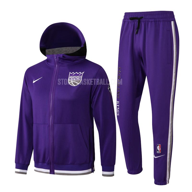 2022 sacramento kings purple hj006 men's hooded jacket