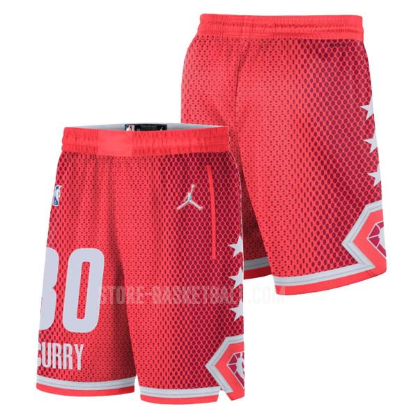 2022 stephen curry 30 red nba all-star men's shorts