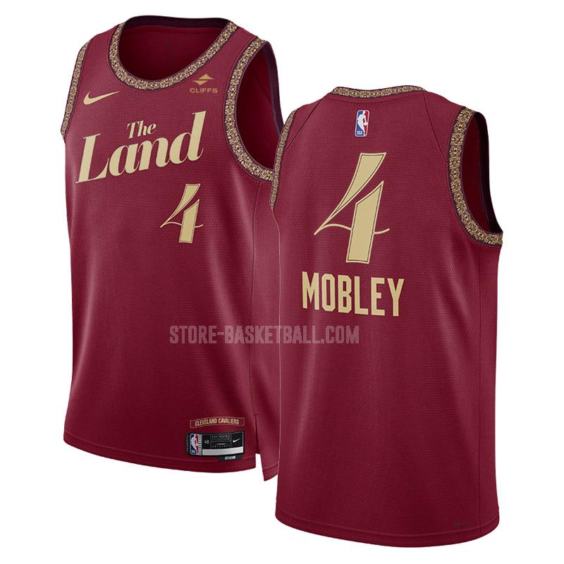 2023-24 cleveland cavaliers evan mobley 4 black city edition men's replica jersey