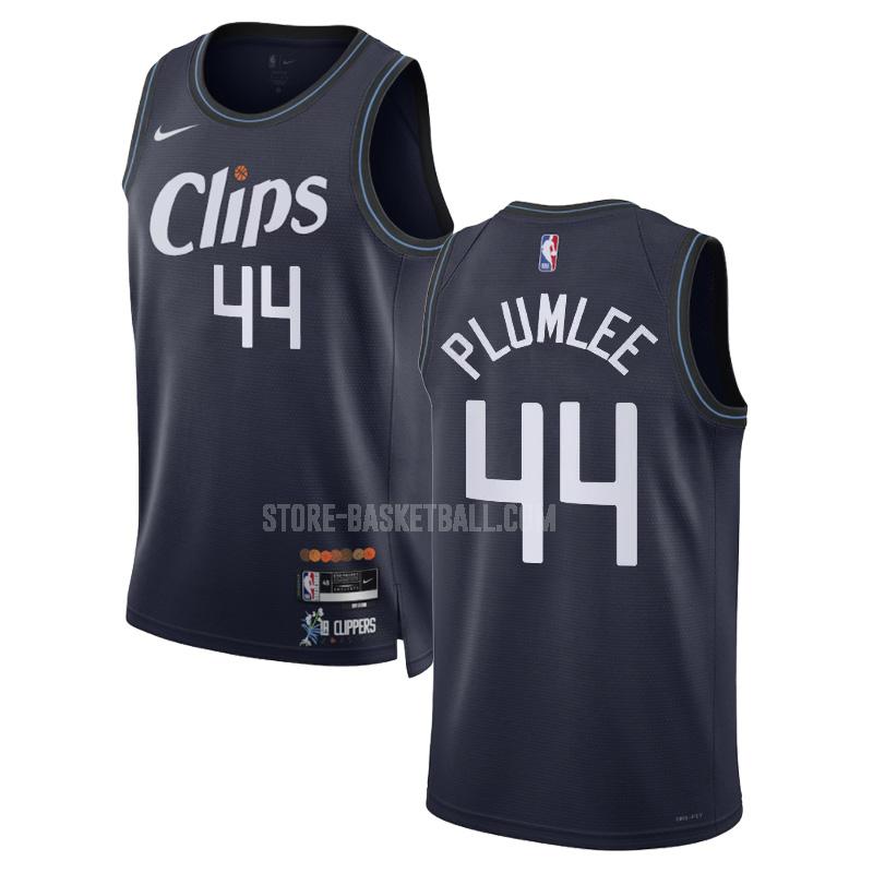 2023-24 los angeles clippers mason plumlee 44 navy city edition men's replica jersey