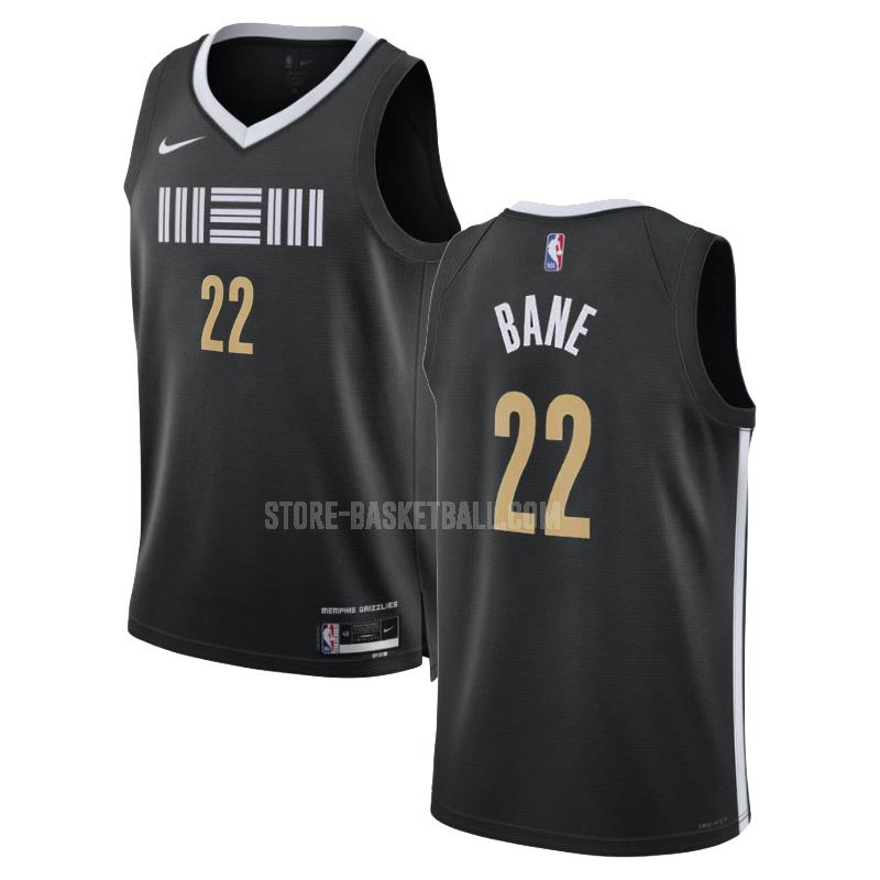 2023-24 memphis grizzlies desmond bane 22 black city edition men's replica jersey