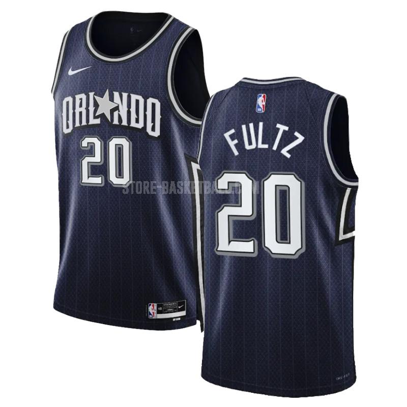 2023-24 orlando magic markelle fultz 20 navy city edition men's replica jersey