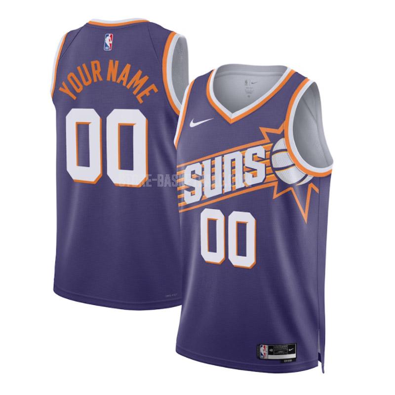 2023-24 phoenix suns custom purple icon edition men's replica jersey